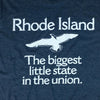 The Biggest Little State Rhode Island T-Shirt Graphic Dark Blue