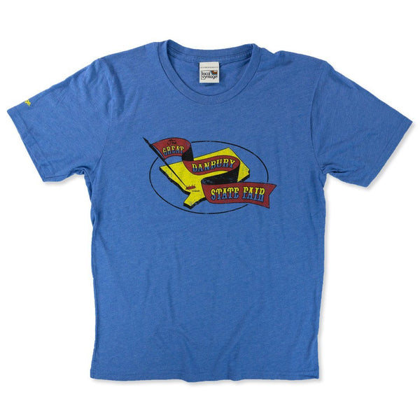 The Great Danbury State Fair Connecticut T-Shirt Front Bright Blue