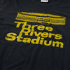 Three Rivers Stadium Pittsburgh T-Shirt Detail Black