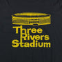 Three Rivers Stadium Pittsburgh T-Shirt Graphic Black