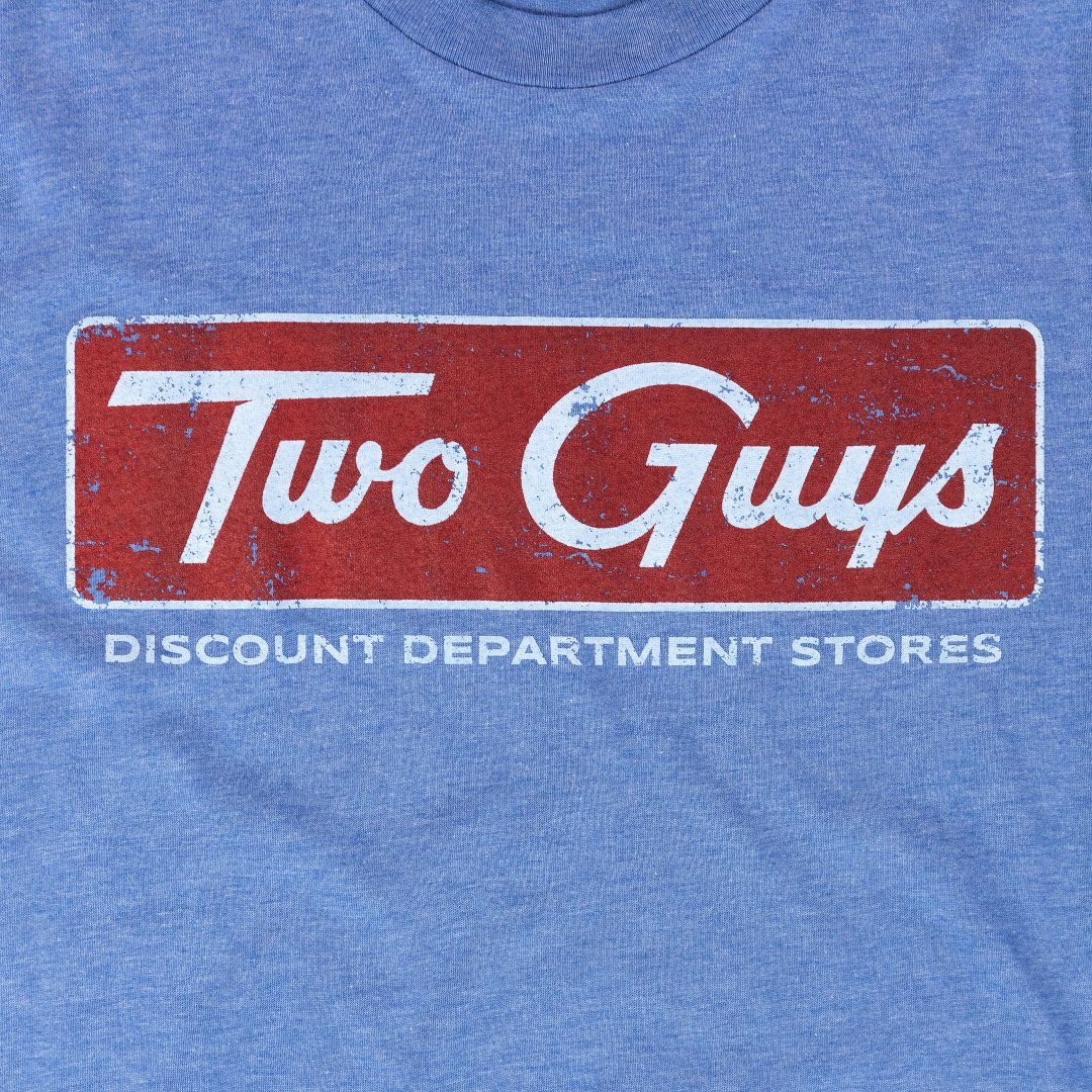 Two Guys T-Shirt Graphic Royal Blue
