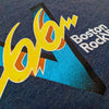 V66 Boston Rock Video T-Shirt Detail Left Dark Blue