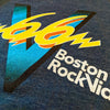 V66 Boston Rock Video T-Shirt Detail Right Dark Blue