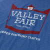 Valley Fair Department Stores New Jersey T-Shirt Detail Bright Blue