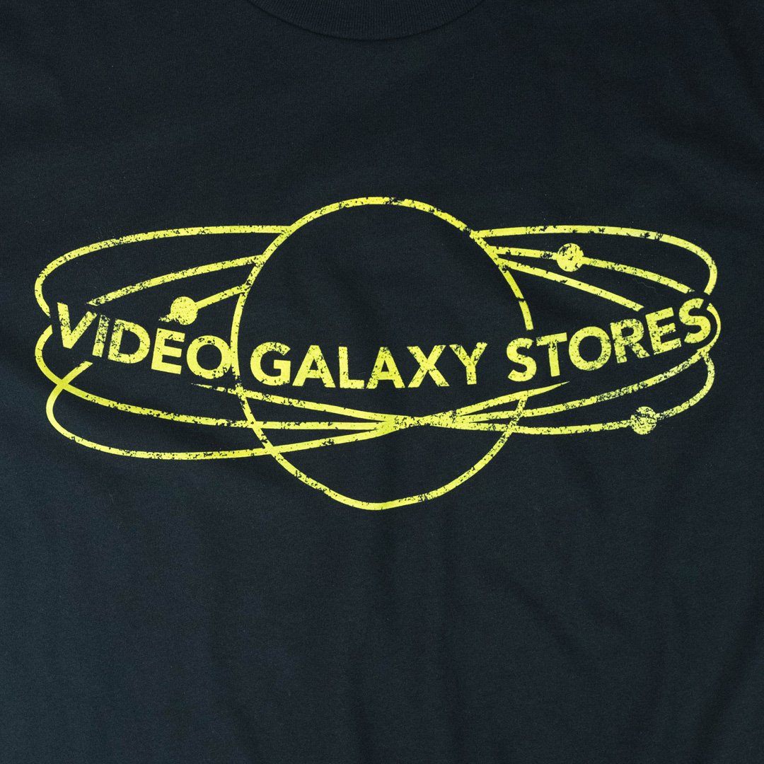 Video Galaxy Stores T-Shirt Graphic Black