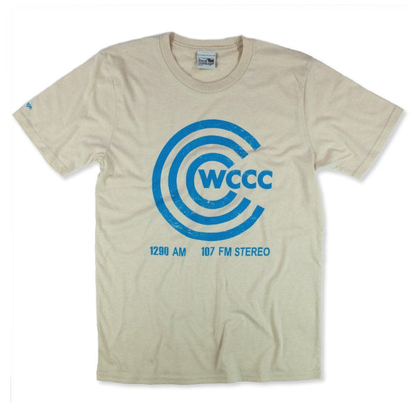 WCCC FM Hartford Connecticut T-Shirt Front Beige