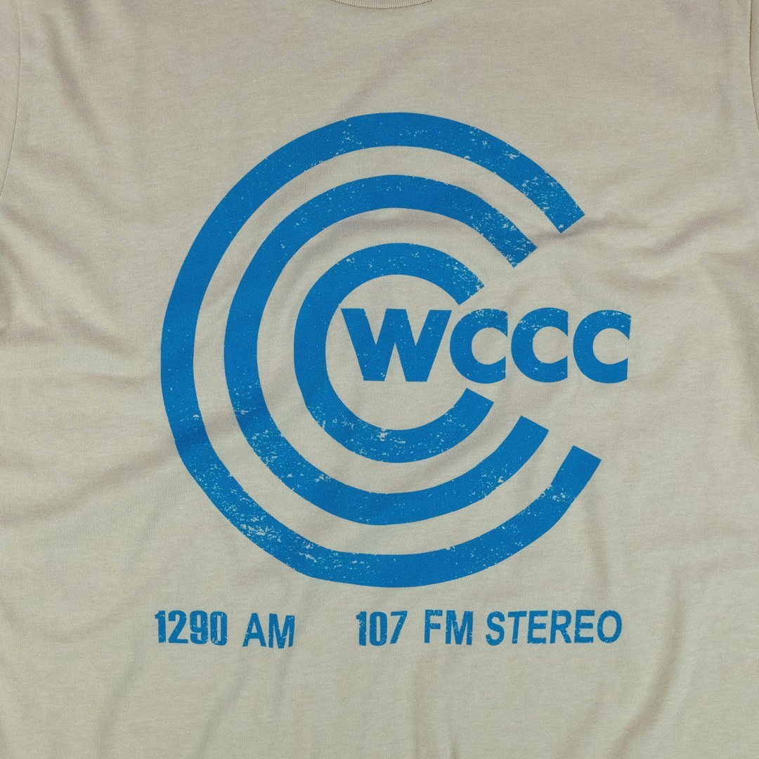 WCCC FM Hartford Connecticut T-Shirt Graphic Beige