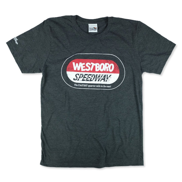 Westboro Speedway Massachusetts T-Shirt Front Dark Gray