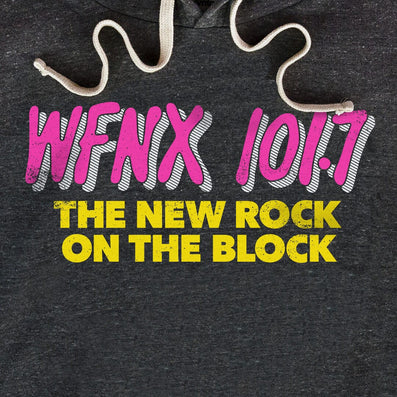 WFNX 101.7 Boston Hoodie Graphic Dark Gray