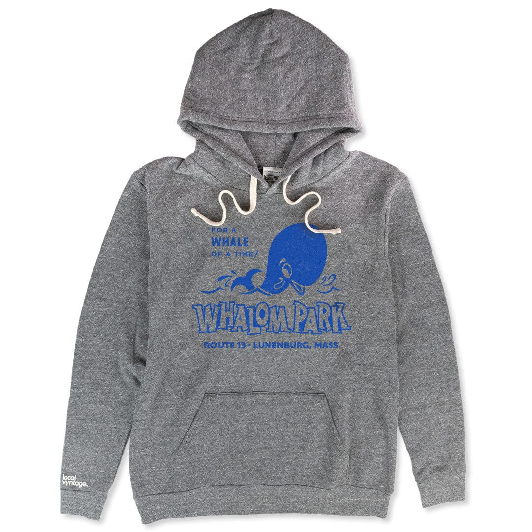 Whalom Park Hoodie Front Gray