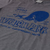 Whalom Park Massachusetts T-Shirt Detail Grey With Blue