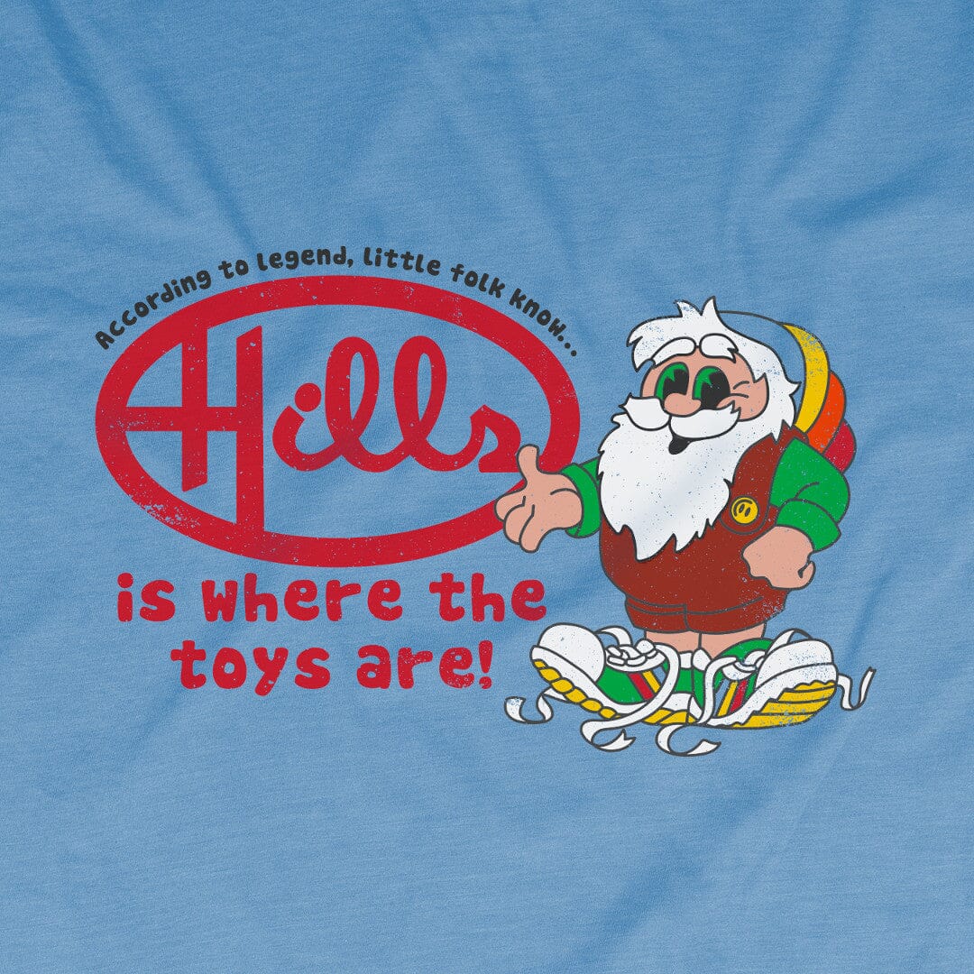 Where The Toys Are Hills T-Shirt Graphic Light Blue