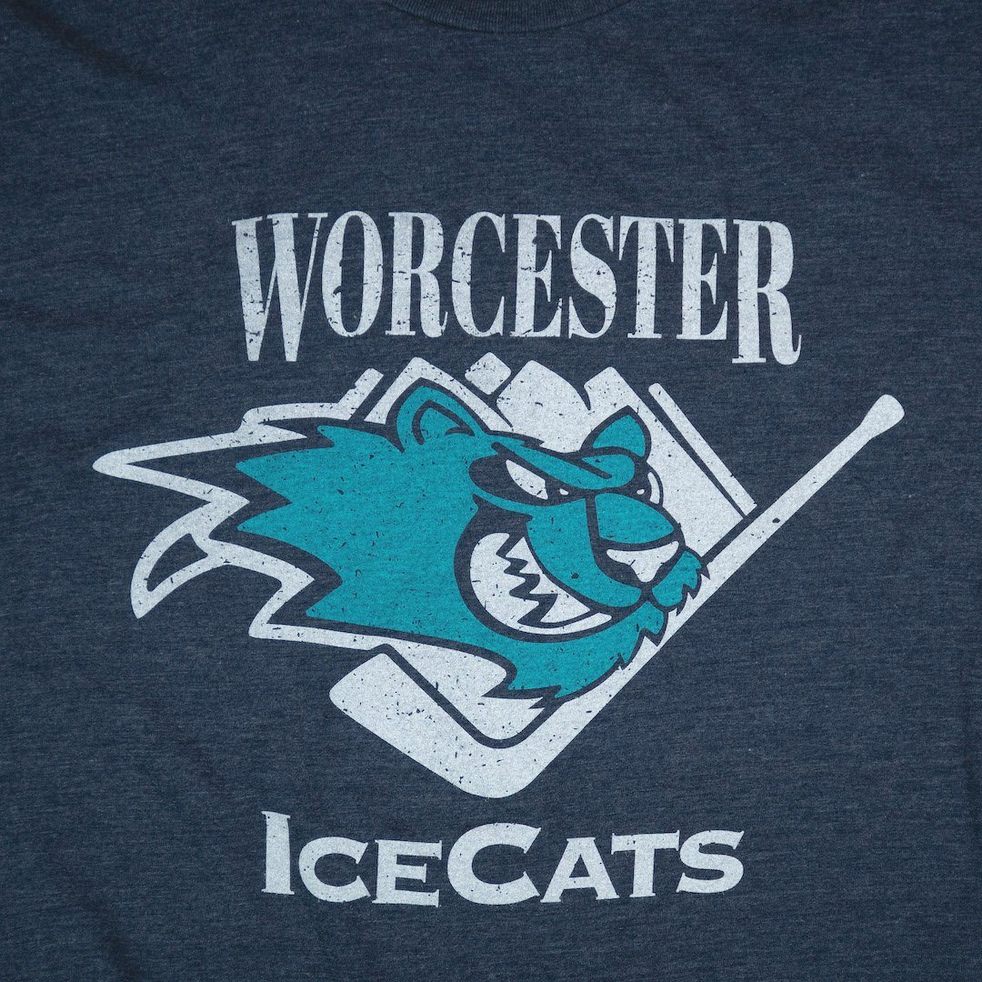 Worcester IceCats Massachusetts T-Shirt Graphic Dark Blue