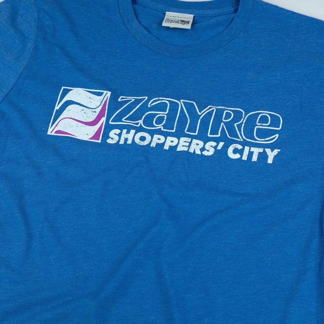 Zayre Shoppers' City T-Shirt Graphic Bright Blue