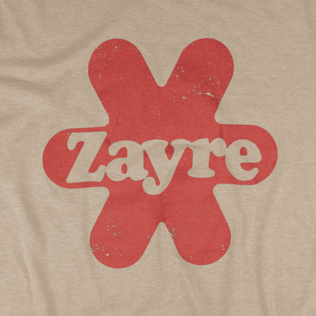 Zayre T-Shirt Graphic Faded Brown